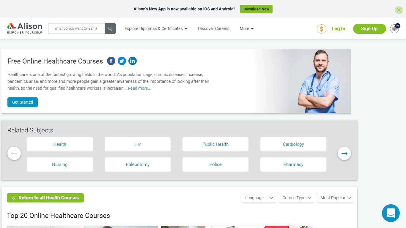 Free Online Healthcare Courses | Alison