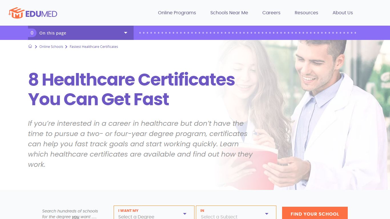 8 Online Healthcare Certificates You Can Get Quickly - EduMed